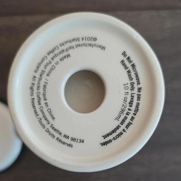 Starbucks White Mug with Gold Dots - Picture 5 of 5